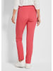 GOLDNER Kurzgröße:  Schmale Hose BELLA mit Schlupfbund in koralle