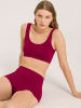 Hanro Bustier Touch Feeling in intense garnet