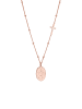 Elli Halskette 925 Sterling Silber Kreuz, Marienbild in Rosegold