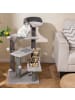 COSTWAY 2 in 1 Kratzbaum Hundetreppe 93 cm in Grau