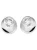 Adeliás Damen Ohrringe – Ohrstecker aus 925 Silber mit Zirkonia in silber