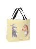 Mr. & Mrs. Panda Strandtasche Hase Igel ohne Spruch in Gelb Pastell