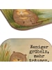 Mr. & Mrs. Panda Tischuntersetzer Otter Muschel Design mit Spruch in Weiß