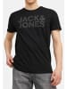 Jack & Jones T-Shirt Corp in Weiß / schwarz