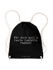 Mr. & Mrs. Panda Gym Bag Für dich soll's heute... mit Spruch in Schwarz