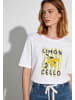 More & More cooles Kurzarmshirt, "Limon Cello" in white