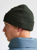 Petrol Industries Gerippte Beanie mit Patch Irontrail in Grün