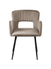 Beliani 2er-Set Esszimmerstuhl SANILAC in Beige/Schwarz