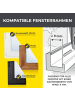 EASYmaxx Moskitonetz Fenster 2er-Set 130x150cm schwarz mit Klettverschluss Schwarz
