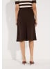 More & More feiner, femininer Strickrock, Schlupfform in brown