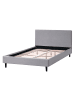 Beliani Bettrahmenbezug FITOU in Grau - (W) 130 x (H) 75 x (L) 214 cm