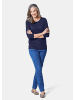GOLDNER Kombifreundliches Shirt mit ¾ Arm in marine