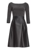SWING Cocktailkleid in schwarz silber - 0001