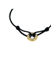 Noelani Armband Edelstahl, IP gold, Textil in Gold