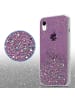 cadorabo Hülle für Apple iPhone XR Glitter in Lila mit Glitter