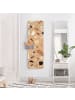 WALLART Garderobe - Terrazzo Muster Florenz in Braun