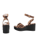 Ital-Design Sandale & Sandalette in Beige und Braun