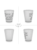 Mr. & Mrs. Panda Schnapsglas Spruch Schnapsglas Freude mit Spruch in Transparent