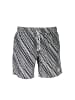 Karl Lagerfeld Weiße Polyester-Badeshorts