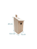 relaxdays 2 x Nistkasten-Bausatz in Natur - (B)12 x (H)26 x (T)13,5 cm
