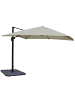 MCW Gastronomie-Ampelschirm A96, Creme-grau mit Ständer