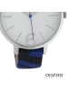 Oozoo Analog-Armbanduhr Oozoo Timepieces blau, schwarz groß (ca. 43mm)
