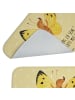 Mr. & Mrs. Panda Badteppich Schmetterling Zitronenfalter mit Spruch in Gelb Pastell