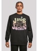 F4NT4STIC Basic Sweatshirt Janis Joplin Pastel Logo in schwarz