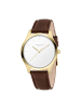 LIEBESKIND BERLIN Armbanduhr Round Staple Leather in braun