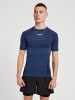 Hummel Hummel T-Shirt Hmlte Training Herren Atmungsaktiv Feuchtigkeitsabsorbierenden Nahtlosen in INSIGNIA BLUE/BLACK MELANGE