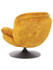Beliani Sessel NOLVIK in Gelb/Schwarz - (W) 82 x (H) 82 x (L) 85 cm