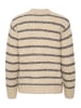 Kaffe Strickpullover KAtrina Regular fit in Feather gray melange stripe