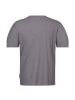 naketano T-Shirt Haschisch in der Blutbahn Dark Grey Melange/Olive Melange
