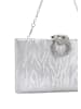 aleva Women Clutch in Silver