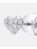 Diamant L'éternel Ohrstecker aus 375 Weißgold mit Diamant Herz-Design