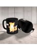 Mr. & Mrs. Panda Tasse Sozialarbeiterin Probleme mit Spruch in Schwarz