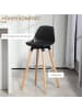 HOMCOM Barhocker-43B x 43L x 91H cm-Schwarz