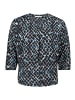 BETTY & CO Schlupfbluse mit Print in Mint/Black