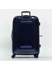 Mandarina Duck Logoduck + Metal 4 Rollen Trolley L 75 cm mit Dehnfalte in blue indigo