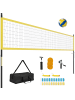 COSTWAY Volleyballnetz Outdoor 9,5 x 1 m in Gelb