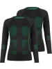 normani 2 x Thermooberteil Langarm Shirt Skiunterwäsche für Damen in Grün
