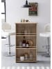 KADIMA DESIGN Stehtisch Profi | Stahl-Design, Storage, 120x107cm in Beige