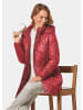 GOLDNER Longsteppjacke mit hübschem Innenfutter in dunkelrot