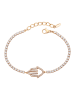 faina Women Bracelet With Rhinestones in Rose Gold