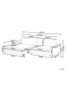 Beliani Ecksofa MALOY in Weiß/Schwarz - (W) 272 x (H) 87 x (L) 189 cm rechtsseitig