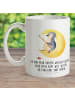 Mr. & Mrs. Panda Tasse Pinguin Mond mit Spruch in Weiß