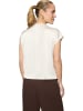 Zero  Satin-Bluse mit Kragen in Eggnog