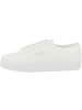 Superga Sneaker low 2740 Platform Macrame Rhombus in weiss