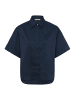 CULTURE Kurzarmhemd CUdaiva Loose fit in Blue Iris