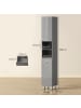 Kleankin Badezimmerschrank-30L x 30B x 180H cm-Grau